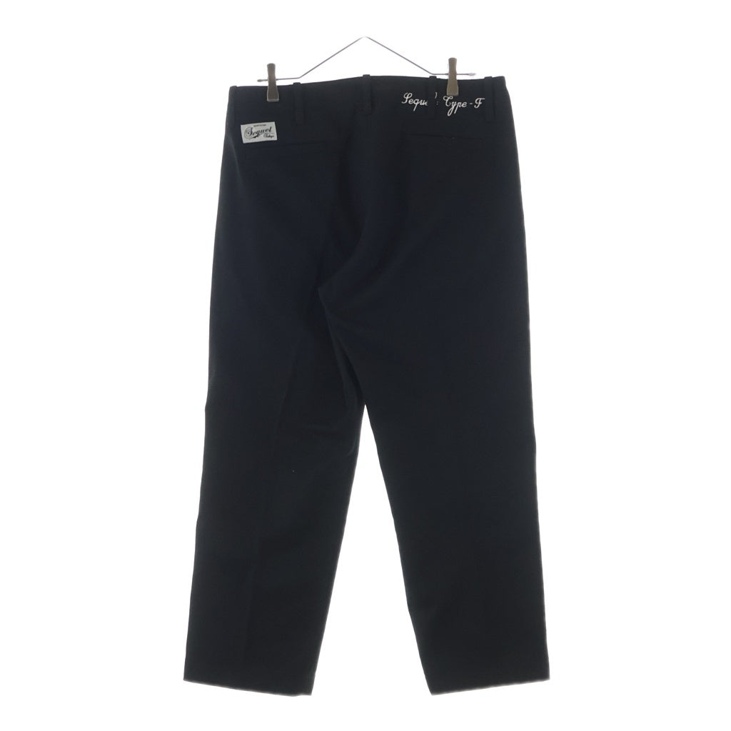 SEQUEL(シークエル) 25AW CHINO PANTS TYPE-F ジップフライ チノ ワークパンツ ブラック SQ-25AW-PT-02