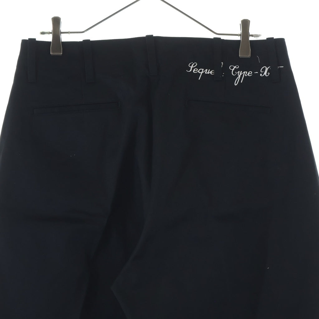 SEQUEL(シークエル) 25AW CHINO PANTS TYPE-XF ジップフライ チノ ワークパンツ ブラック SQ-25AW-PT-10