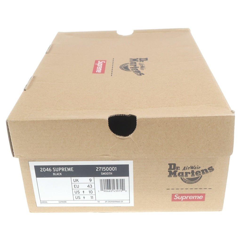 SUPREME(シュプリーム) 21SS ×2046 SUPREME Dr.Martens SPLIT TOE 5-EYE SHOE ドクターマーチン スプリットトゥ 5アイ レザー ローカットシューズ ブラック 27150001