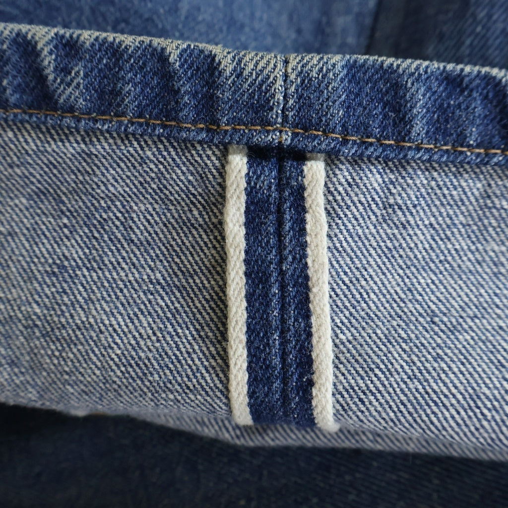 Levi's(リーバイス) 70S VINTAGE 501 66前期 ボタン裏6 スモール e 紙パッチ シングルステッチ ヴィンテージ ボタンフライデニムパンツ インディゴ