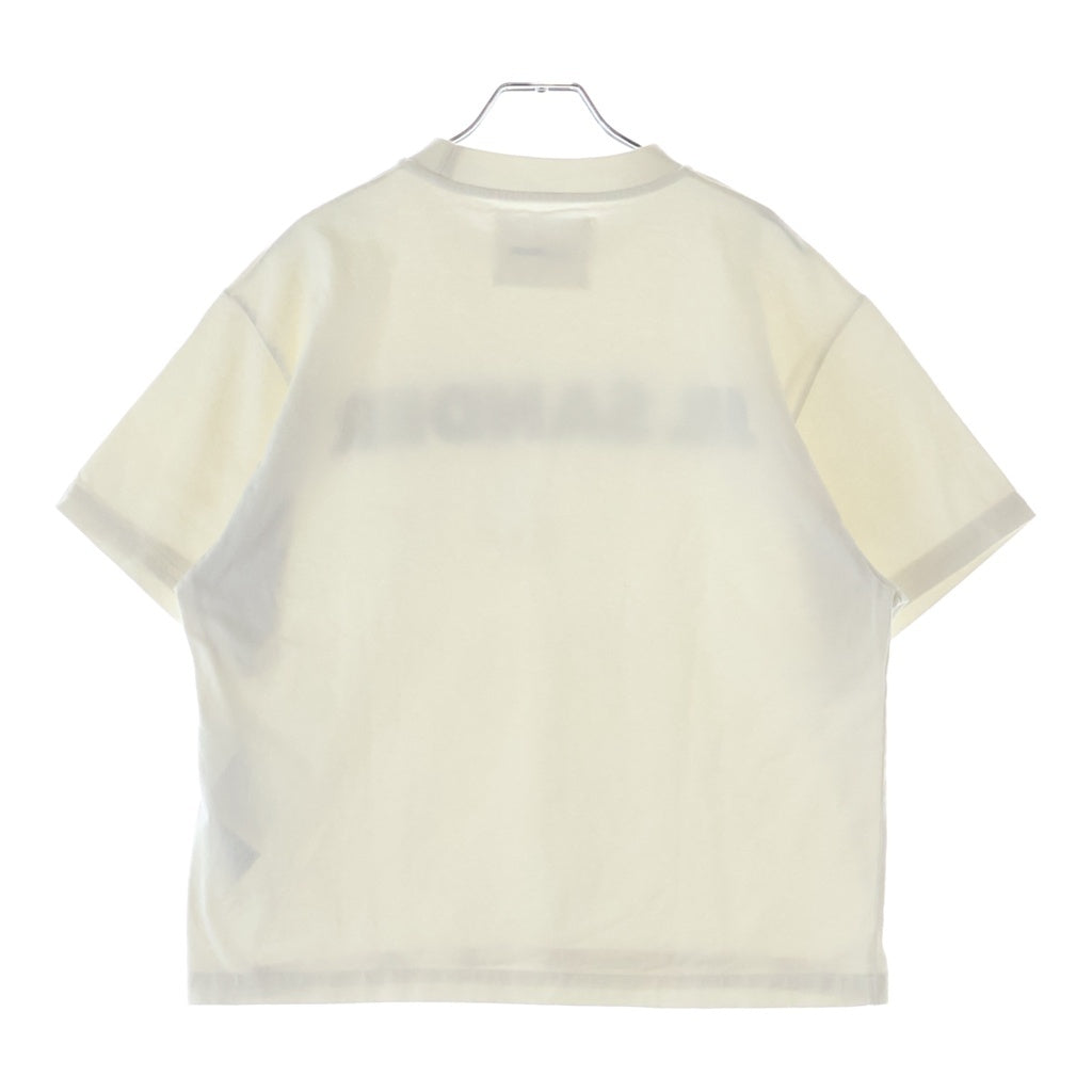 JIL SANDER(ジルサンダー) ロゴプリント クルーネックTシャツ 半袖 カットソー レディース ホワイト JSPS707050 WS248708