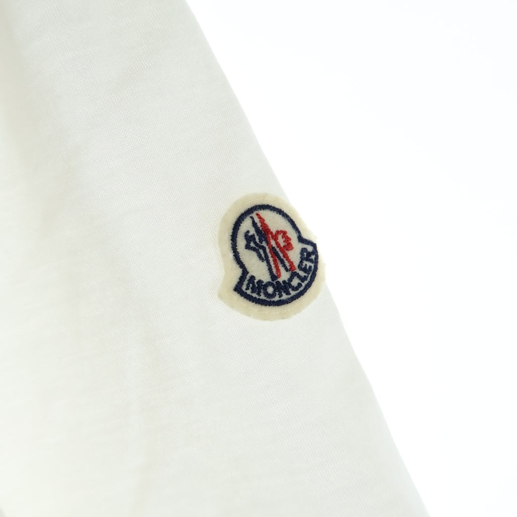MONCLER(モンクレール) 18SS MAGLIA T-SHIRT マグリア 袖ロゴエンブロイダリー トリコロール クルーネック 半袖Tシャツ カットソー ホワイト D10918028300 8390Y