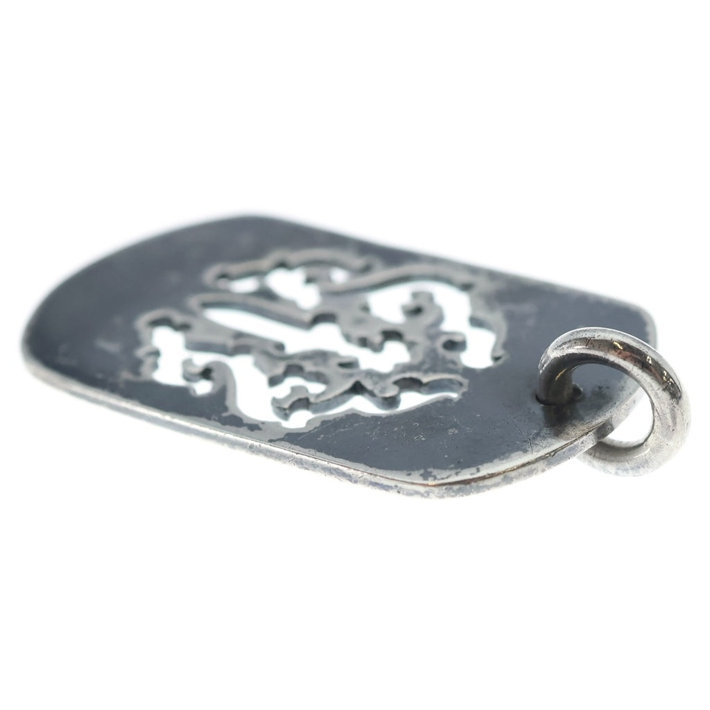 CHROME HEARTS(クロムハーツ) OLD D TAG LRG DAGGER ヴァインダガーカットアウトドッグタグ ラージ ペンダントトップ シルバー BCA240