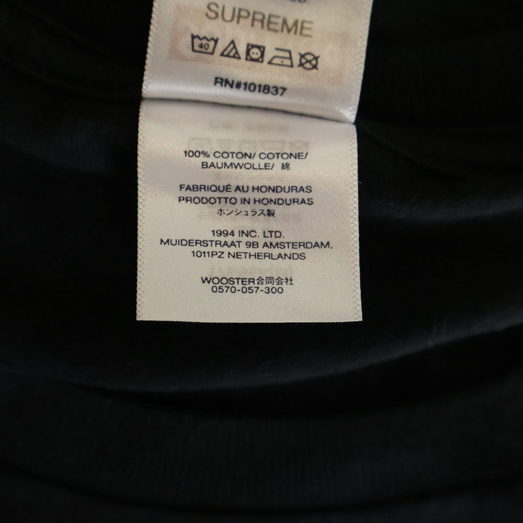 SUPREME(シュプリーム) 25SS ×APHEX TWIN Ambient Works Tee アフェックス ツイン アンビエント ワークス クルーネック半袖Tシャツ カットソー ブラック
