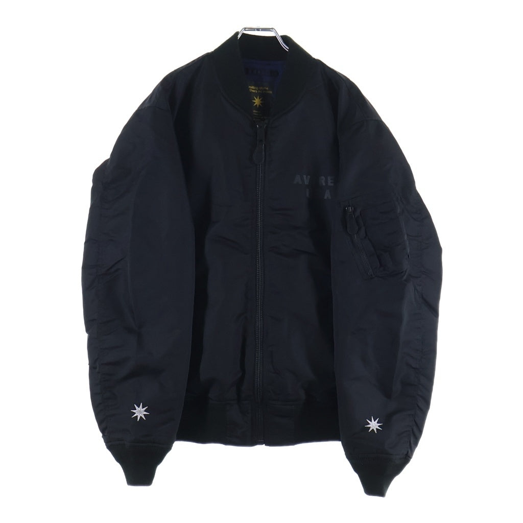 AVIREX(アヴィレックス) 25AW ×GDC ジーディーシー ナイロン ボンバージャケット MA-1 ブラック 783-5252039