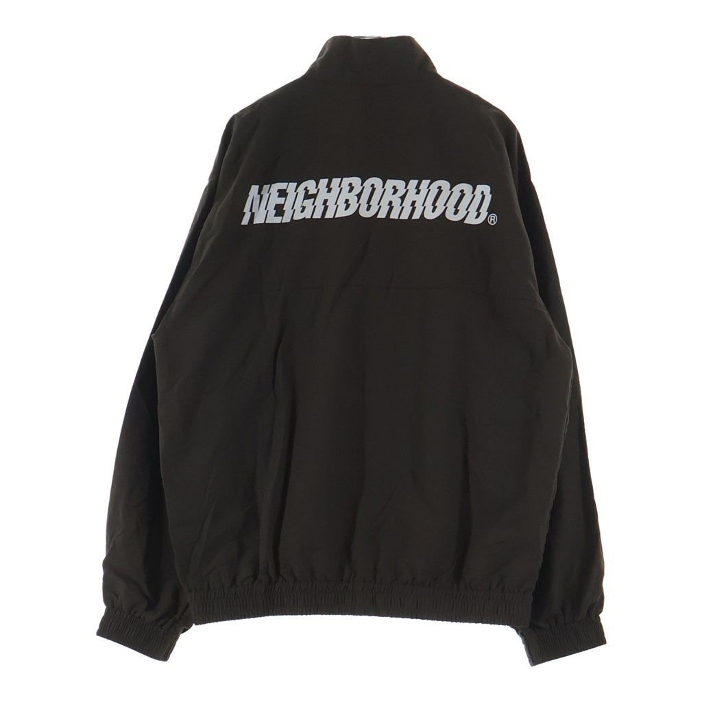 NEIGHBORHOOD(ネイバーフッド) 25AW TRACK JACKET ロゴプリント ナイロン トラックジャケット ブラウン 252TSNH-JKM06