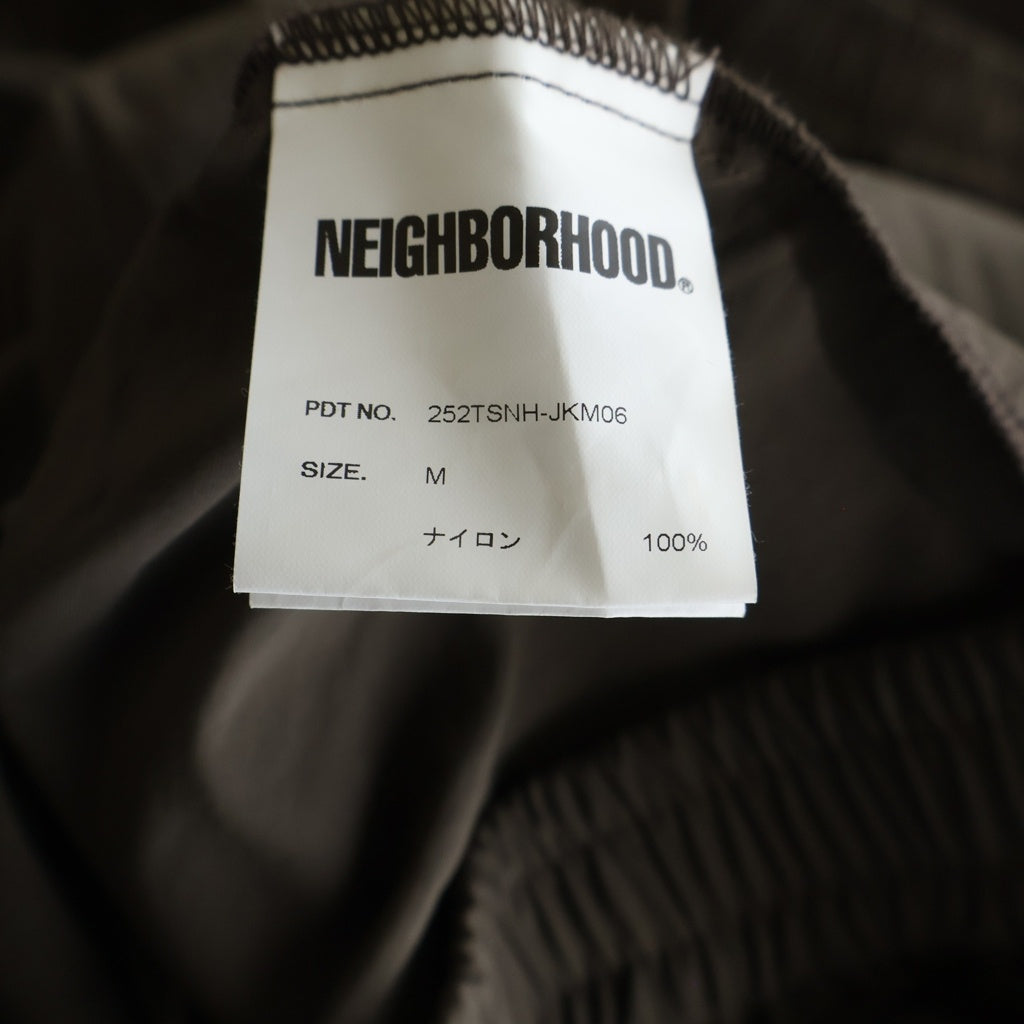 NEIGHBORHOOD(ネイバーフッド) 25AW TRACK JACKET ロゴプリント ナイロン トラックジャケット ブラウン 252TSNH-JKM06