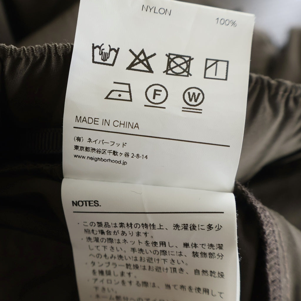 NEIGHBORHOOD(ネイバーフッド) 25AW NYLON CLIMBING PANTS クライミング ナイロンカーゴパンツ ブラウン 252TSNH-PTM01