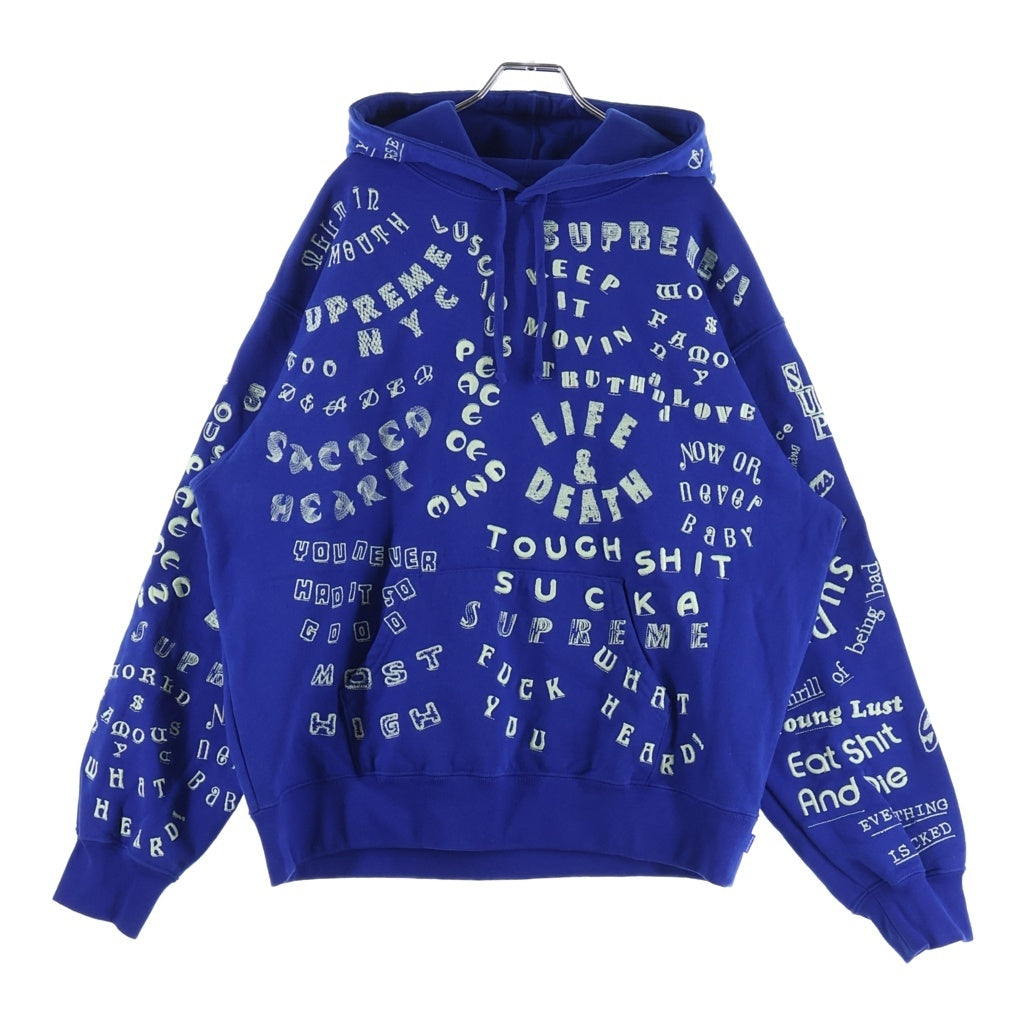 SUPREME(シュプリーム) 26SS Too Deadly Hooded Sweatshirt トゥー デッドリー プルオーバースウェットパーカー フーディー ブルー