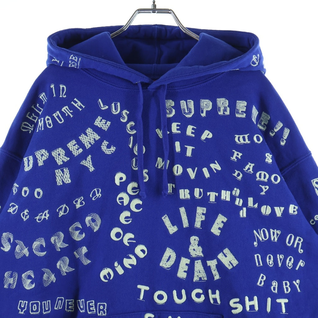 SUPREME(シュプリーム) 26SS Too Deadly Hooded Sweatshirt トゥー デッドリー プルオーバースウェットパーカー フーディー ブルー