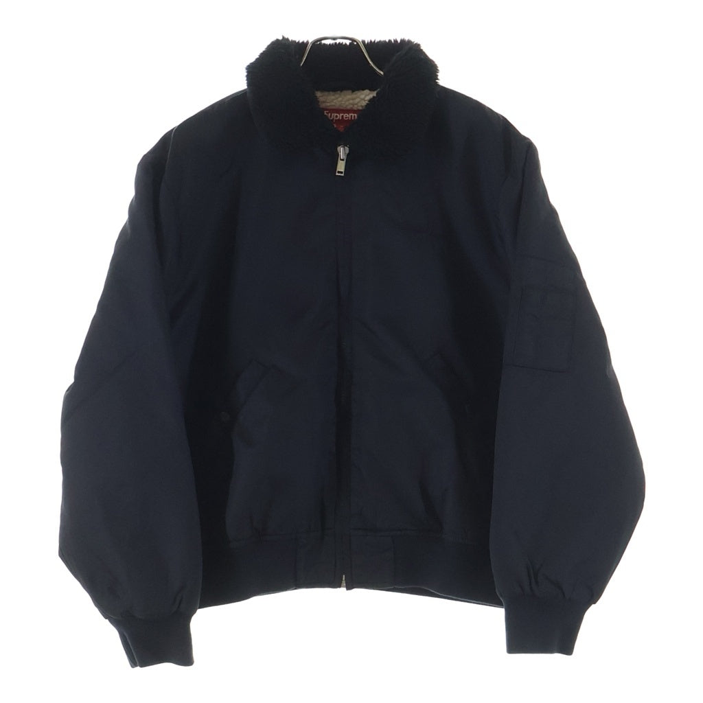 SUPREME(シュプリーム) 25SS ×AOI Nylon Bomber Jacket 葵産業 バック刺繍 ボアライニング ナイロン ボンバージャケット ブラック