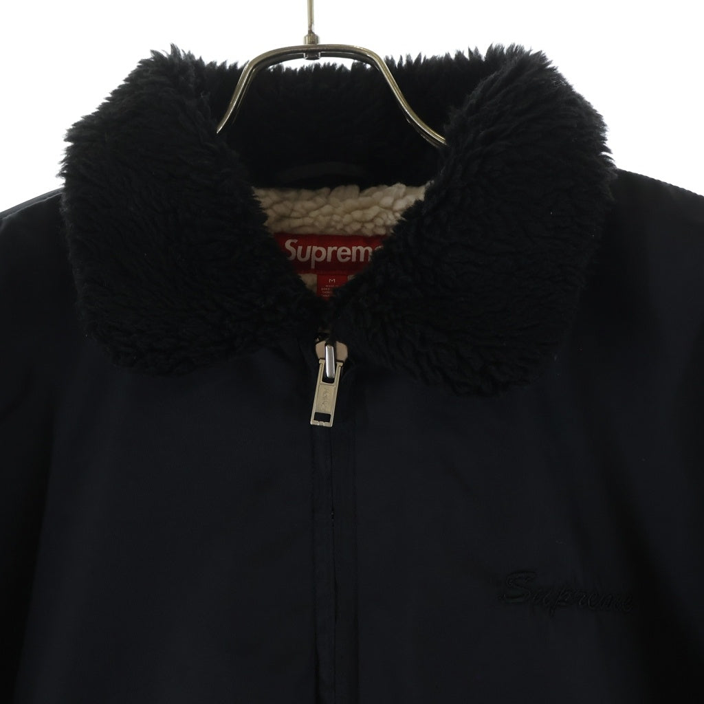 SUPREME(シュプリーム) 25SS ×AOI Nylon Bomber Jacket 葵産業 バック刺繍 ボアライニング ナイロン ボンバージャケット ブラック