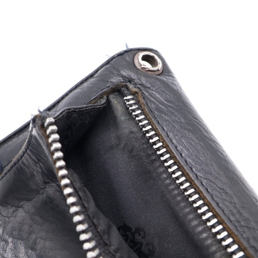 CHROME HEARTS(クロムハーツ) WAVE ウェーブ レザーウォレット 財布 ブラック