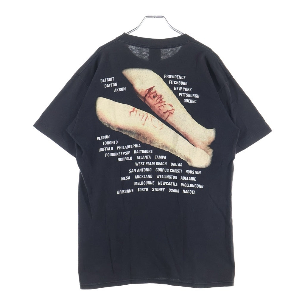 VINTAGE(ヴィンテージ) 90s VINTAGE SLAYER TOUR 1995 TEE ヴィンテージ スレイヤー 両面プリント Tシャツ 半袖カットソー ブラック