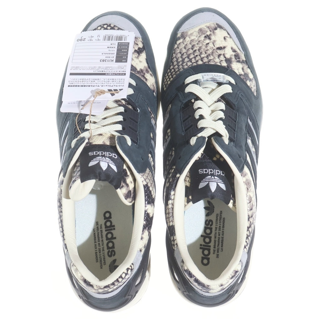 adidas(アディダス) ZX 8000 SNAKESKIN スネークスキン ローカットレースアップスニーカー シューズ ブラック US11/29cm KI1383