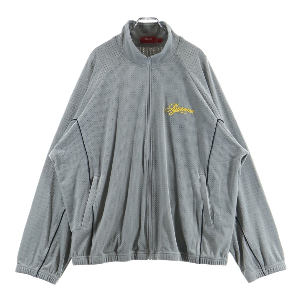 SUPREME シュプリーム 26SS VELOUR MESH TRACK JACKET ベロアメッシュ トラックジャケット グレー SUPREME(シュプリーム) 26SS VELOUR MESH TRACK JACKET ベロアメッシュ