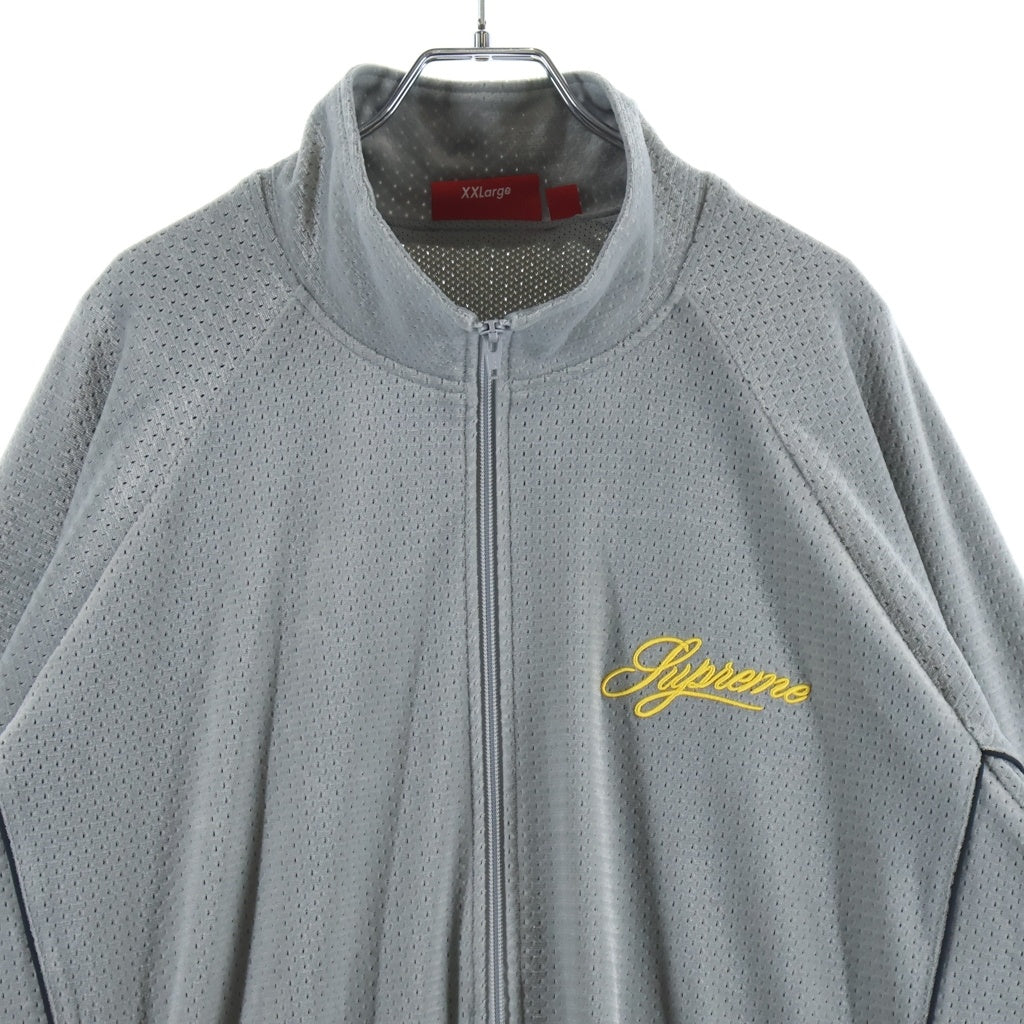 SUPREME(シュプリーム) 26SS VELOUR MESH TRACK JACKET ベロアメッシュ トラックジャケット グレー