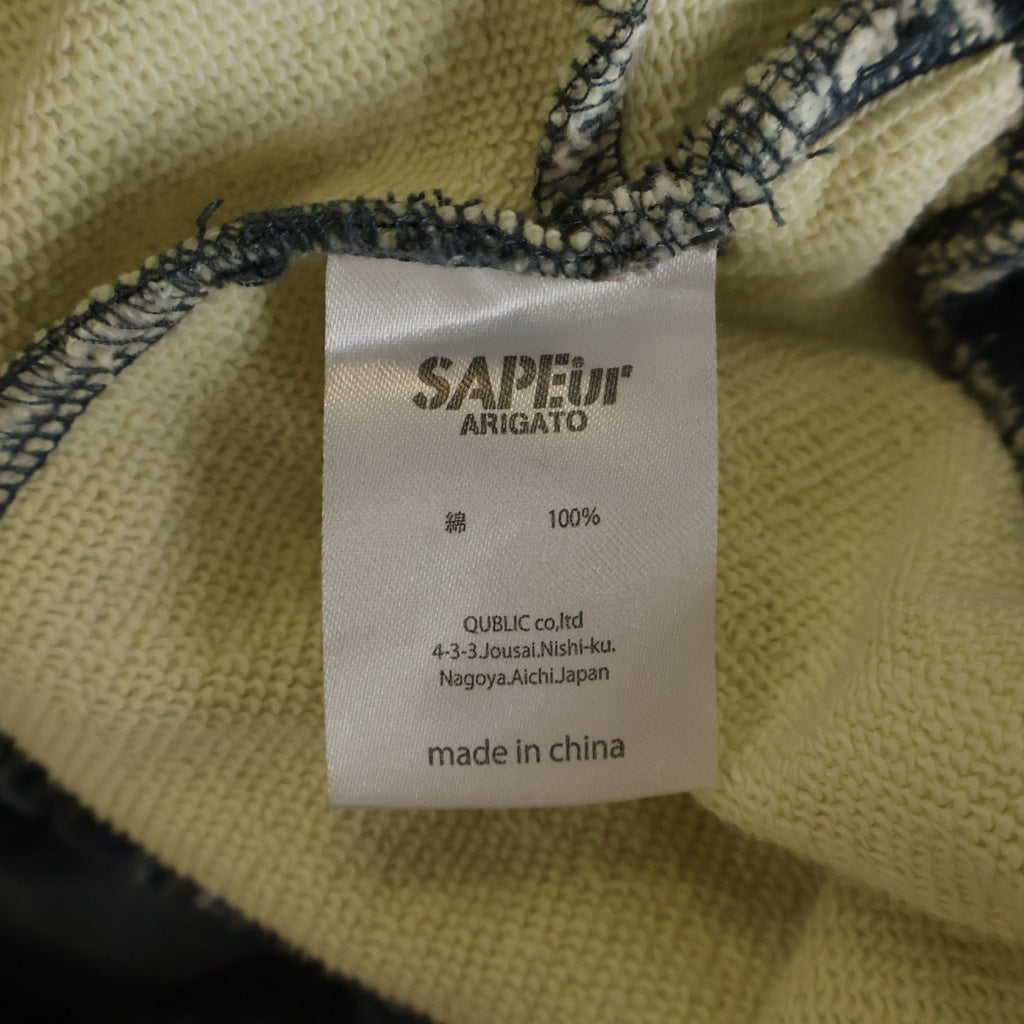 SAPEur(サプール) 5550XX SWEAT PANTS トロンプルイユスウェットパンツ ブルー A0025-001