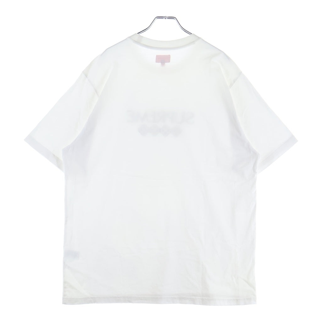 SUPREME(シュプリーム) 21AW GLITTER S/S TOP グリッター クルーネック半袖Tシャツ カットソー ホワイト