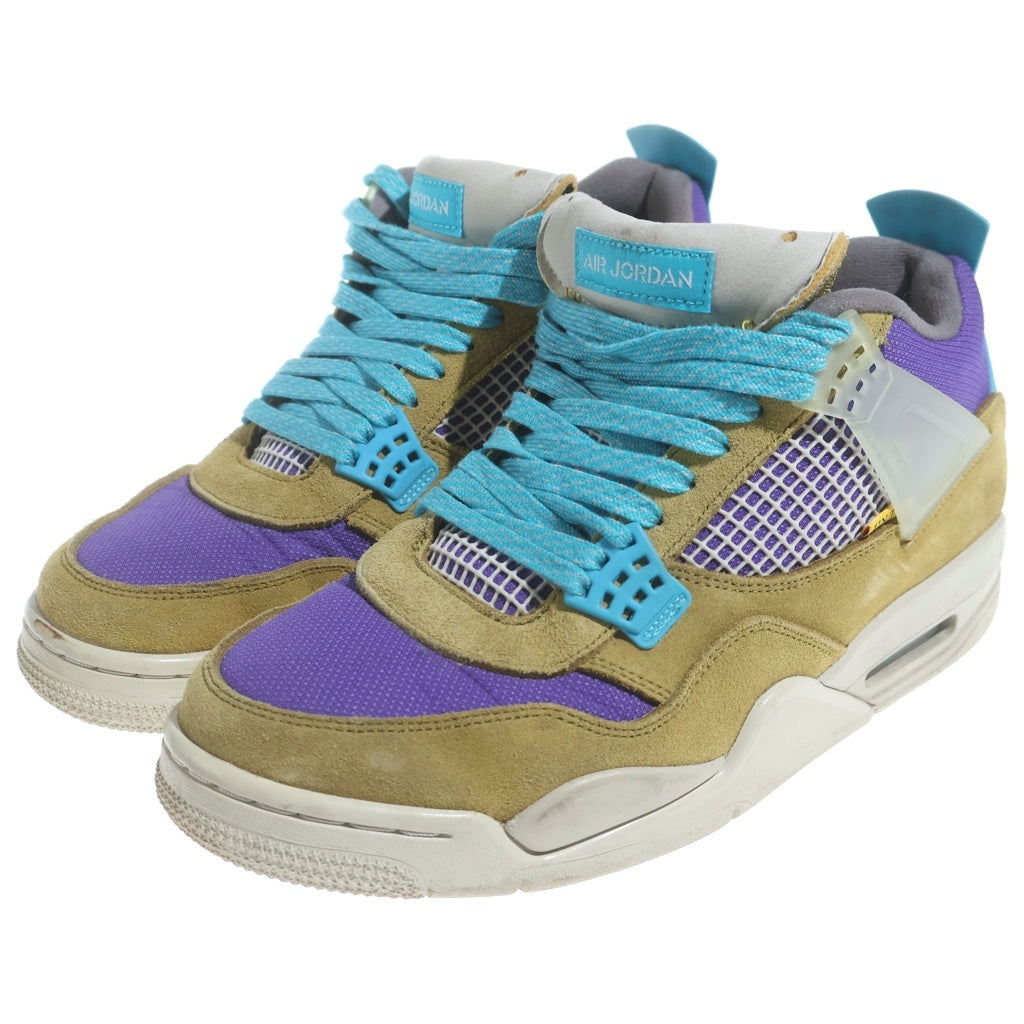 NIKE(ナイキ) ×UNION AIR JORDAN 4 RETRO SP DESERT MOSS ユニオン エアジョーダン4 レトロデザートモス ハイカットスニーカー US10.5/28.5cm DJ5718-300