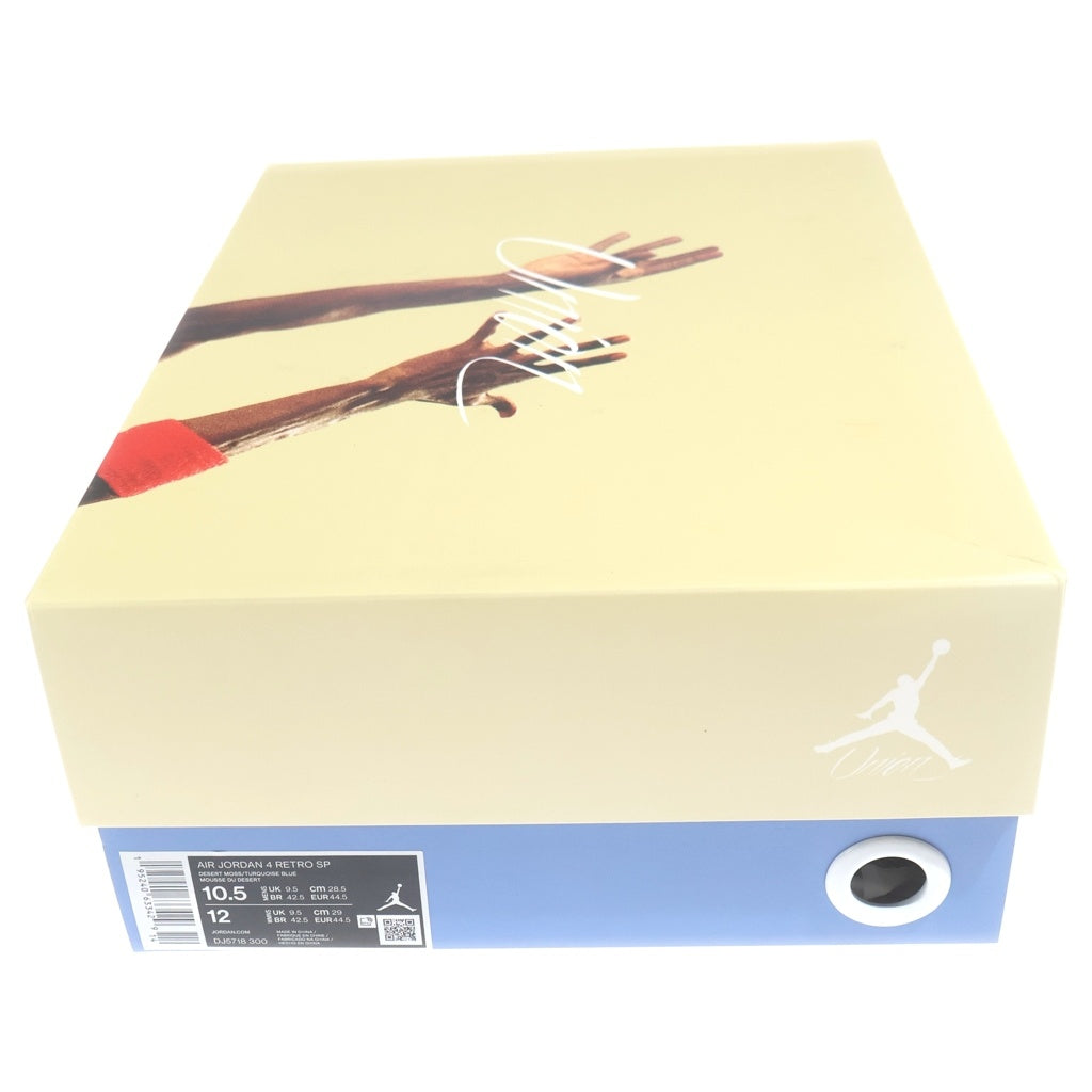 NIKE(ナイキ) ×UNION AIR JORDAN 4 RETRO SP DESERT MOSS ユニオン エアジョーダン4 レトロデザートモス ハイカットスニーカー US10.5/28.5cm DJ5718-300