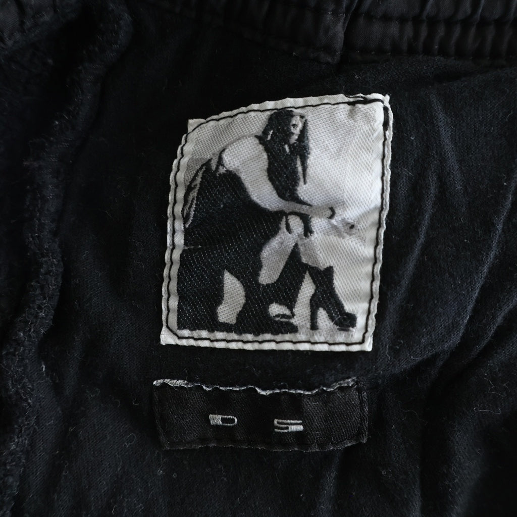 Rick Owens DRKSHDW(リックオウエンス ダークシャドウ) 16SS ドローストリング サルエル スウェットパンツ ブラック DU16S1374-F