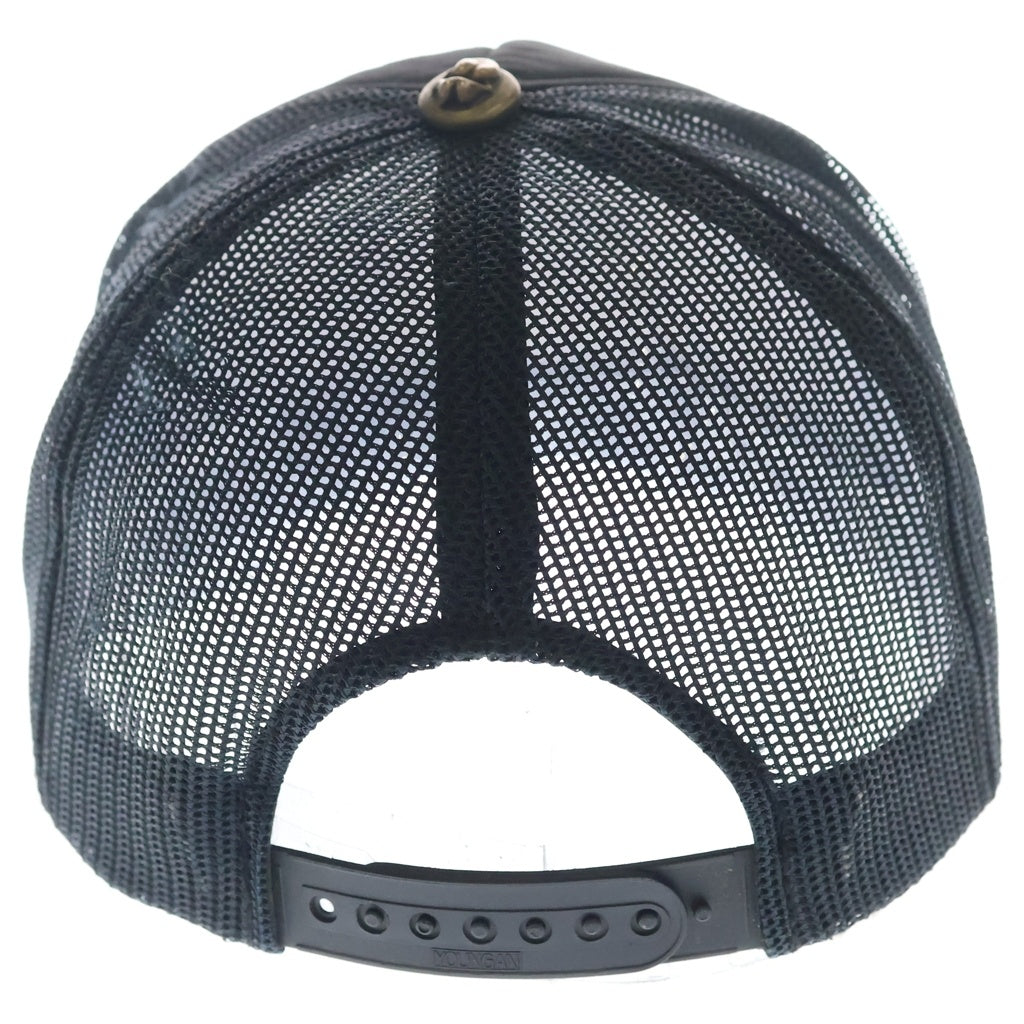 CHROME HEARTS(クロムハーツ) ×THE ROLLING STONES OLD TRUCKER CAP ローリングストーンズ オールド リップアンドタン クロスボール トラッカーキャップ 帽子 ブラック