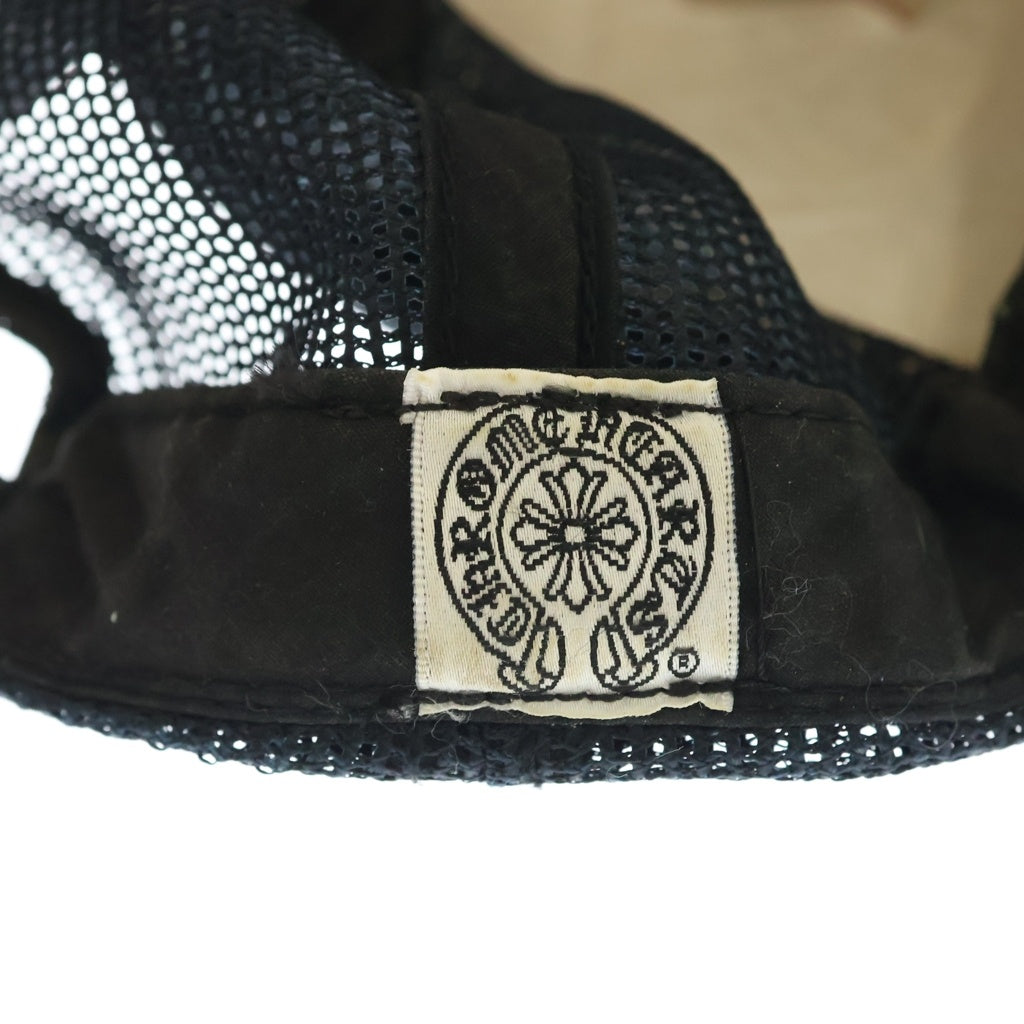CHROME HEARTS(クロムハーツ) ×THE ROLLING STONES OLD TRUCKER CAP ローリングストーンズ オールド リップアンドタン クロスボール トラッカーキャップ 帽子 ブラック