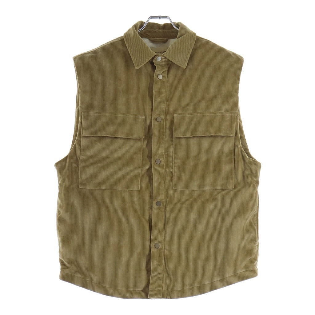 FEAR OF GOD(フィアオブゴッド) SIXTH COLLECTION COLLECTION CORDUROY VEST シックスコレクション スナップボタン コーデュロイベスト ブラウン 6H19-6036