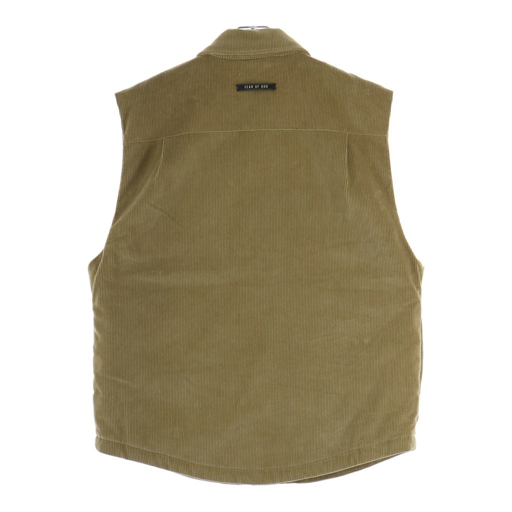 FEAR OF GOD(フィアオブゴッド) SIXTH COLLECTION COLLECTION CORDUROY VEST シックスコレクション スナップボタン コーデュロイベスト ブラウン 6H19-6036