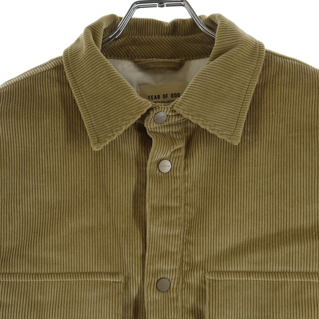 FEAR OF GOD(フィアオブゴッド) SIXTH COLLECTION COLLECTION CORDUROY VEST シックスコレクション スナップボタン コーデュロイベスト ブラウン 6H19-6036
