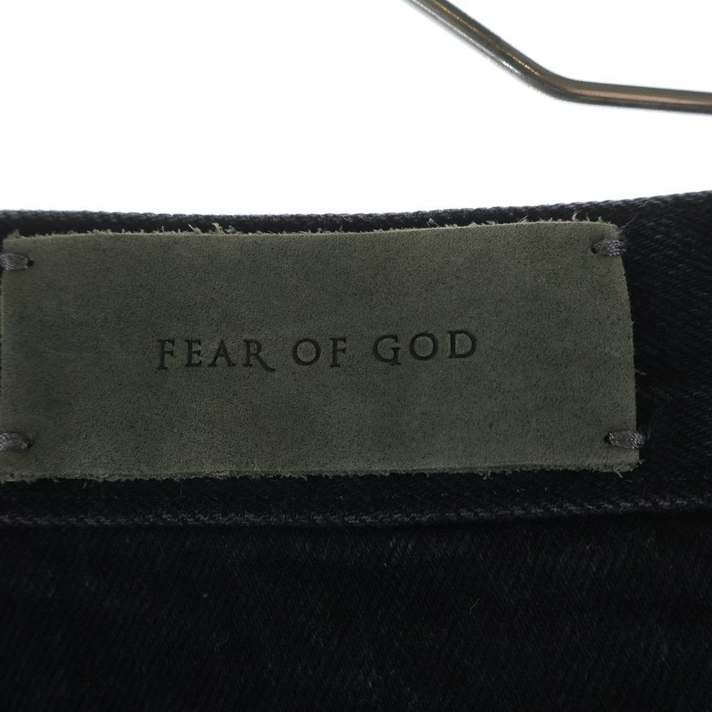 FEAR OF GOD(フィアオブゴッド) Bleach Selvedge Romper Denim ブリーチ セルビッジロンパー スキニーデニムパンツ ブラック 5C-17-SDVJ