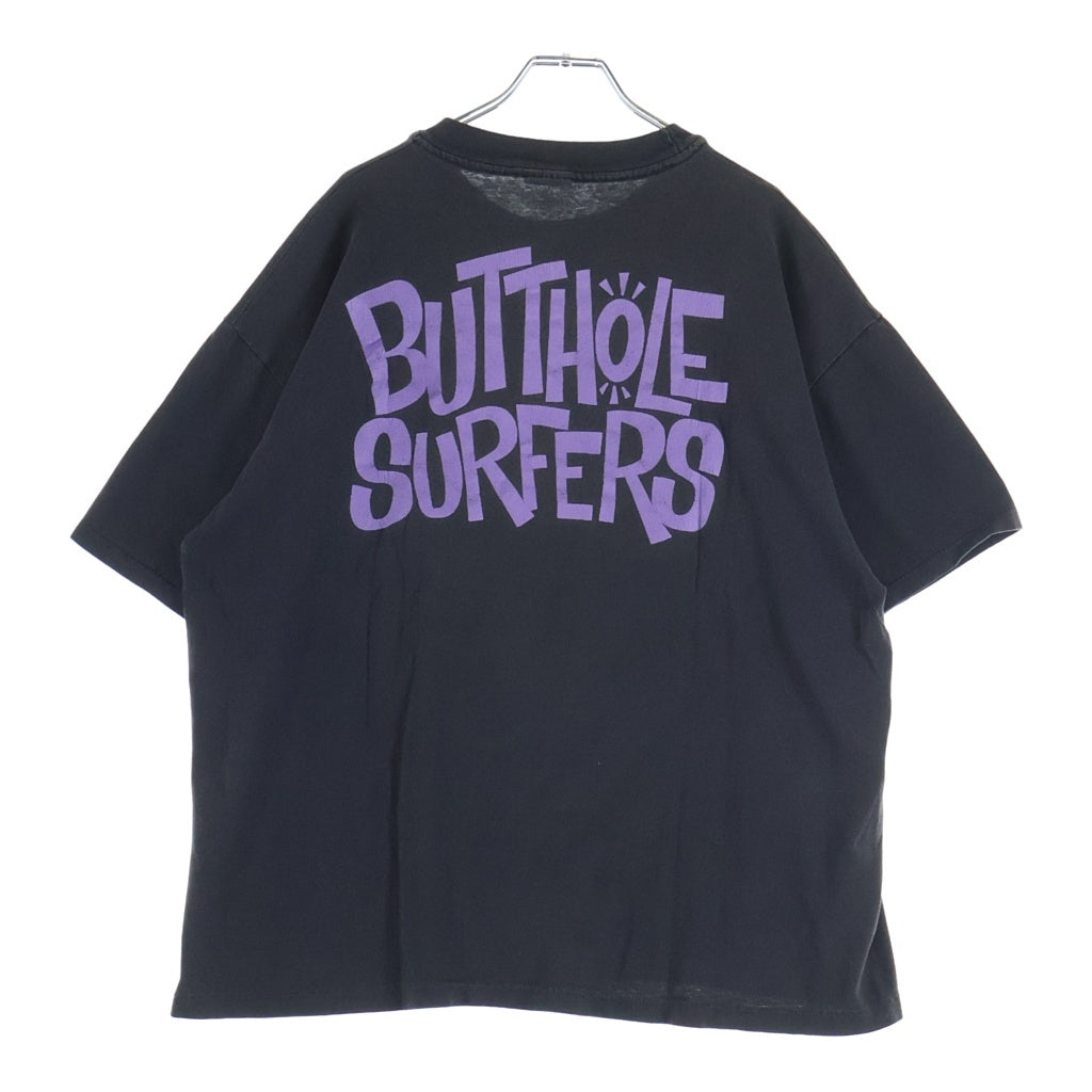 VINTAGE(ヴィンテージ) 90S VINTAGE BUTTHOLE SURFERS COOPS 1993 HANES ヴィンテージ バットホール サーファーズ 両面プリントTシャツ 半袖クルーネックカットソー グレー