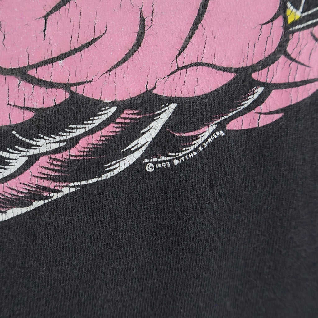 VINTAGE(ヴィンテージ) 90S VINTAGE BUTTHOLE SURFERS COOPS 1993 HANES ヴィンテージ バットホール サーファーズ 両面プリントTシャツ 半袖クルーネックカットソー グレー