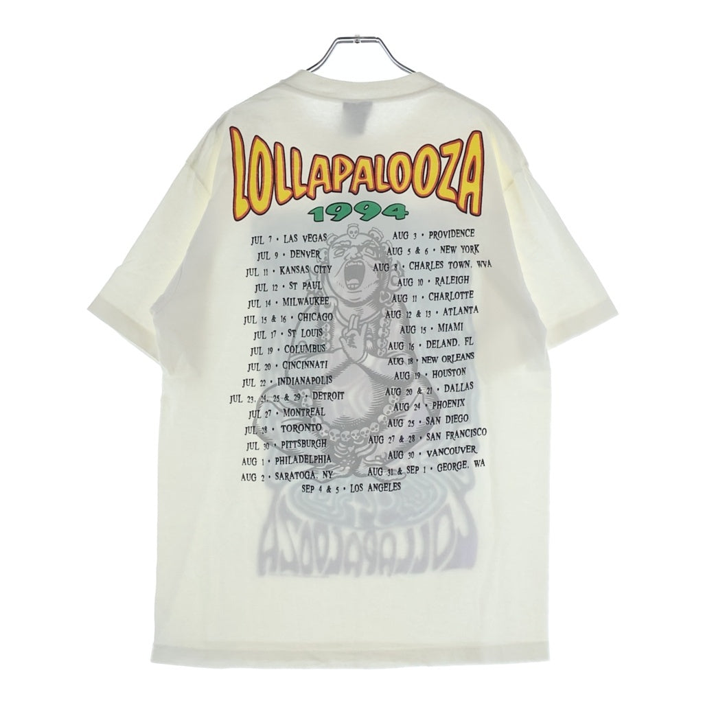 VINTAGE(ヴィンテージ) 90S VINTAGE LOLLAPALOOZA 1994 GIANT ヴィンテージ ロラパルーザ 両面プリントTシャツ 半袖クルーネックカットソー ホワイト