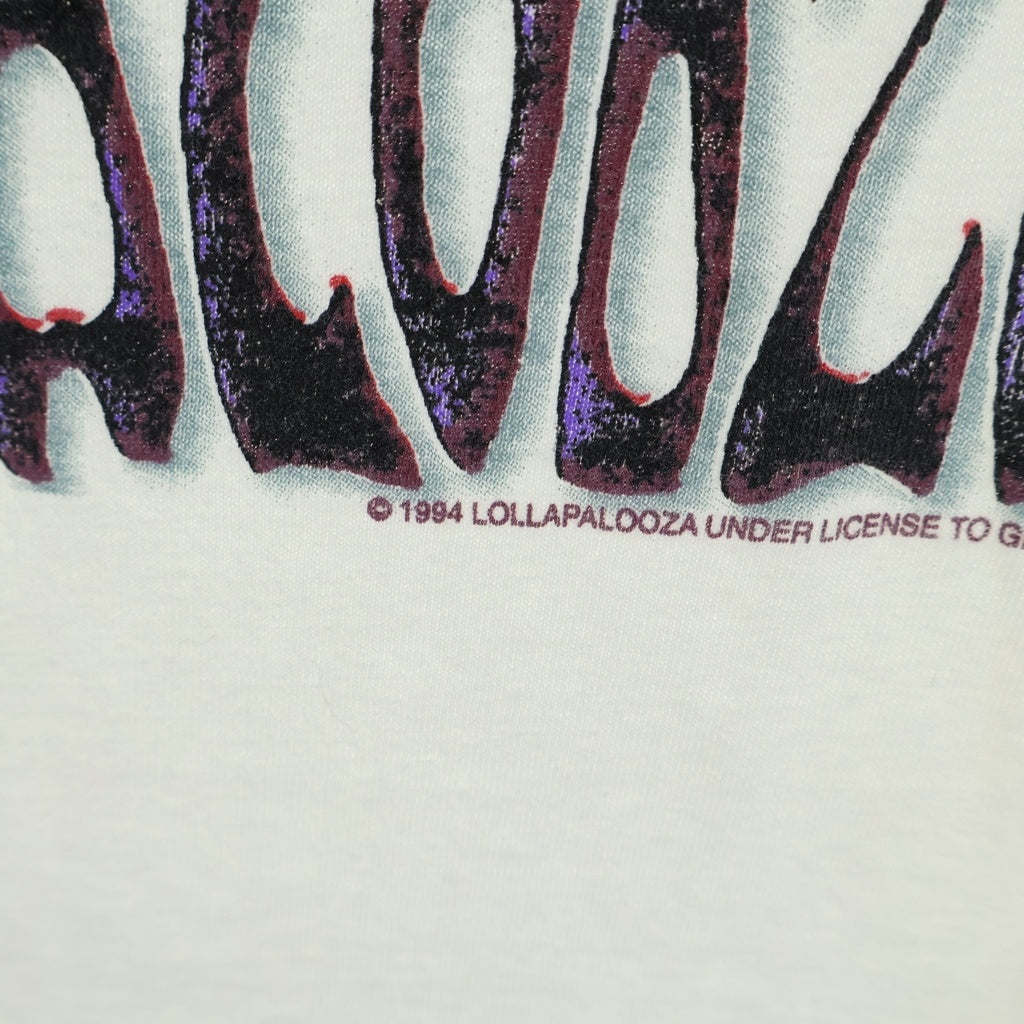 VINTAGE(ヴィンテージ) 90S VINTAGE LOLLAPALOOZA 1994 GIANT ヴィンテージ ロラパルーザ 両面プリントTシャツ 半袖クルーネックカットソー ホワイト