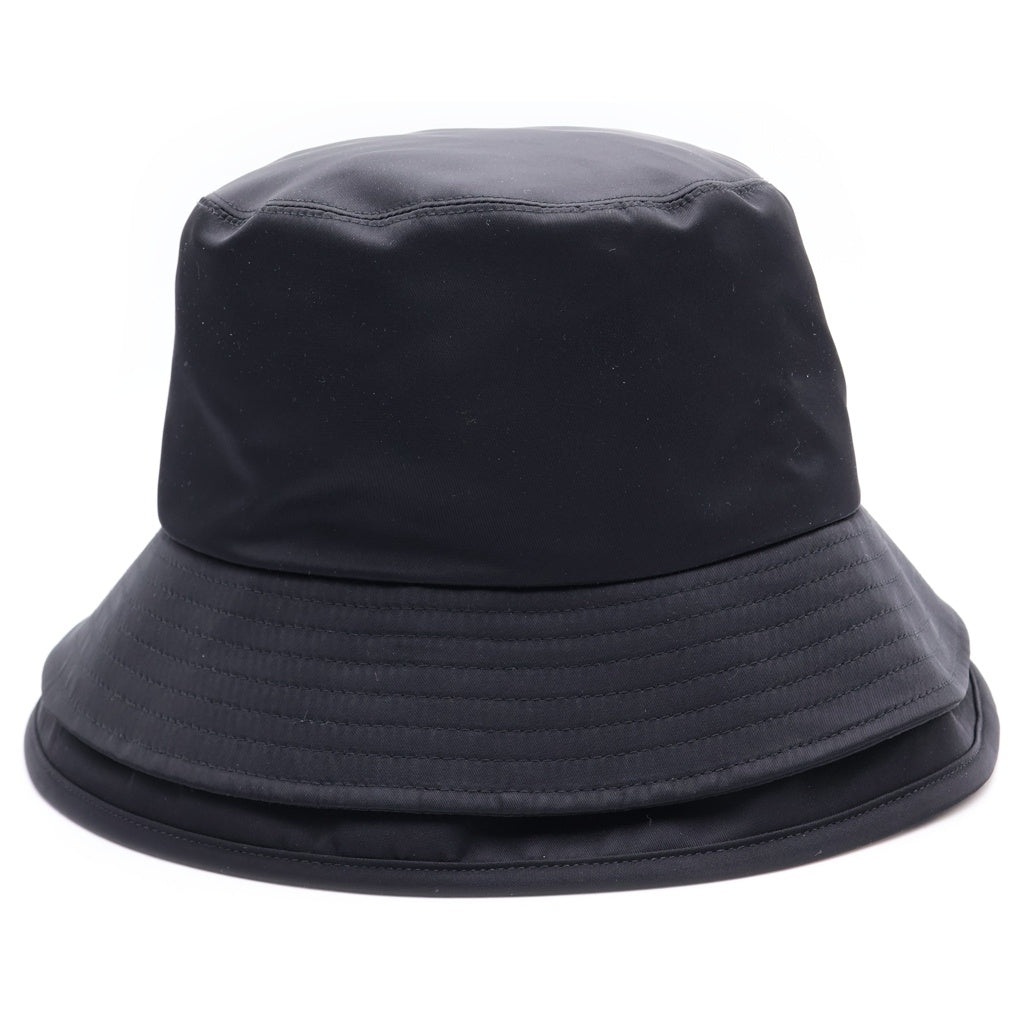 Sacai(サカイ) 23SS NYLON TWILL DOUBLE BRIM HAT ナイロンツイル ダブルブリム バケットハット 帽子 ブラック 23-559S