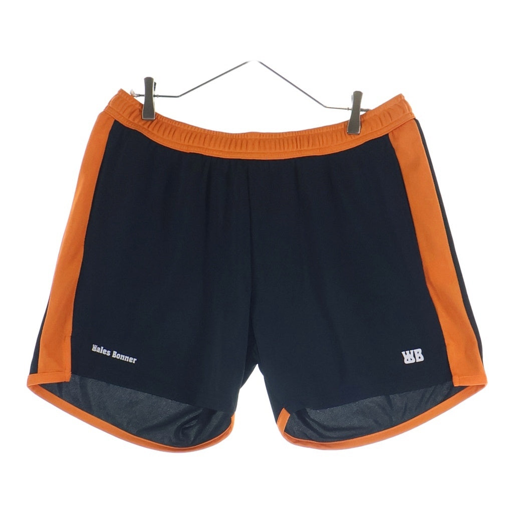 Wales Bonner(ウェールズ ボナー) 25SS Home Jersey Shorts ホームジャージーショーツ ハーフパンツ ブラック/オレンジ US25JE21-PL04-999
