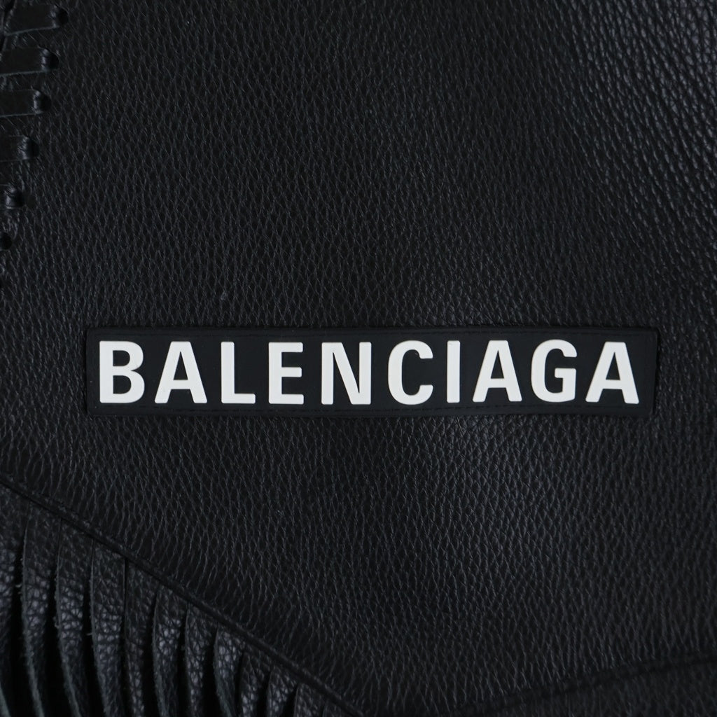 BALENCIAGA(バレンシアガ) 57 AVENUE MONTAIGNE レザー フリンジ ベストジャケット ブラック 518079 TAS02