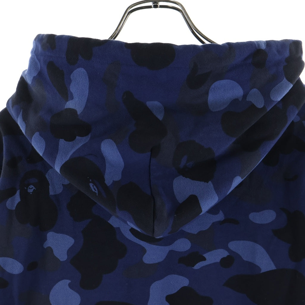A BATHING APE(アベイシングエイプ) COLOR CAMO PULLOVER HOODIE カラー カモ プルオーバースウェットパーカー フーディー ブルー 001PPK801011M