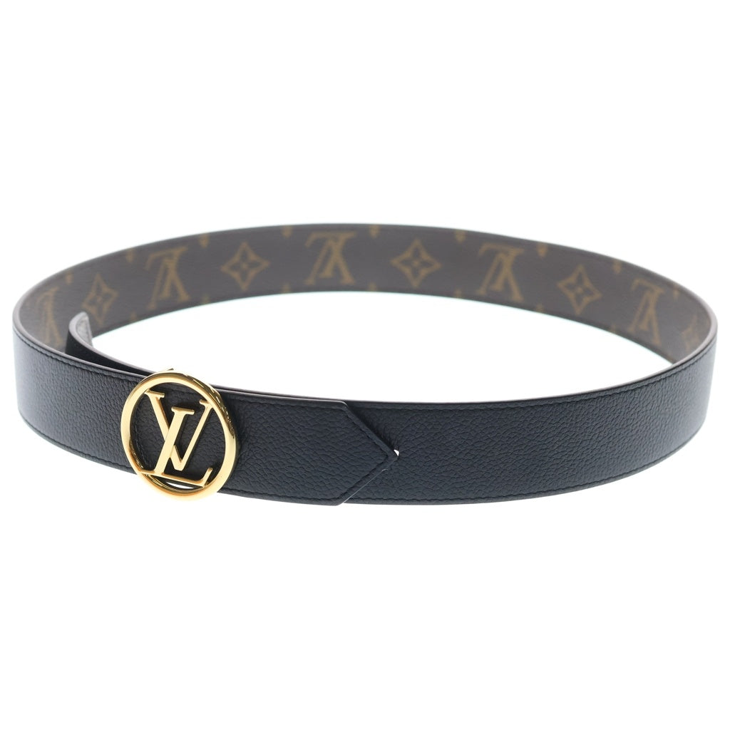 LOUIS VUITTON(ルイヴィトン) サンチュール LVバックル モノグラムリバーシブルベルト ゴールド金具 ブラウン M5064 AC1252 レディース