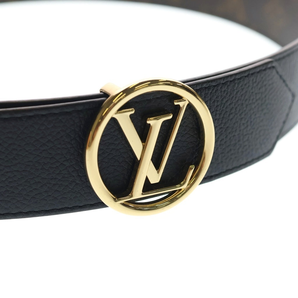 LOUIS VUITTON(ルイヴィトン) サンチュール LVバックル モノグラムリバーシブルベルト ゴールド金具 ブラウン M5064 AC1252 レディース