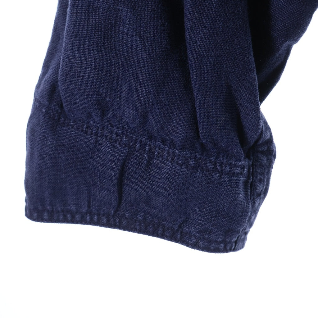 anachronorm(アナクローム) SULFUR DYED LINEN UTILITY JACKET 硫化染めリネン ユーティリティジャケット ネイビー