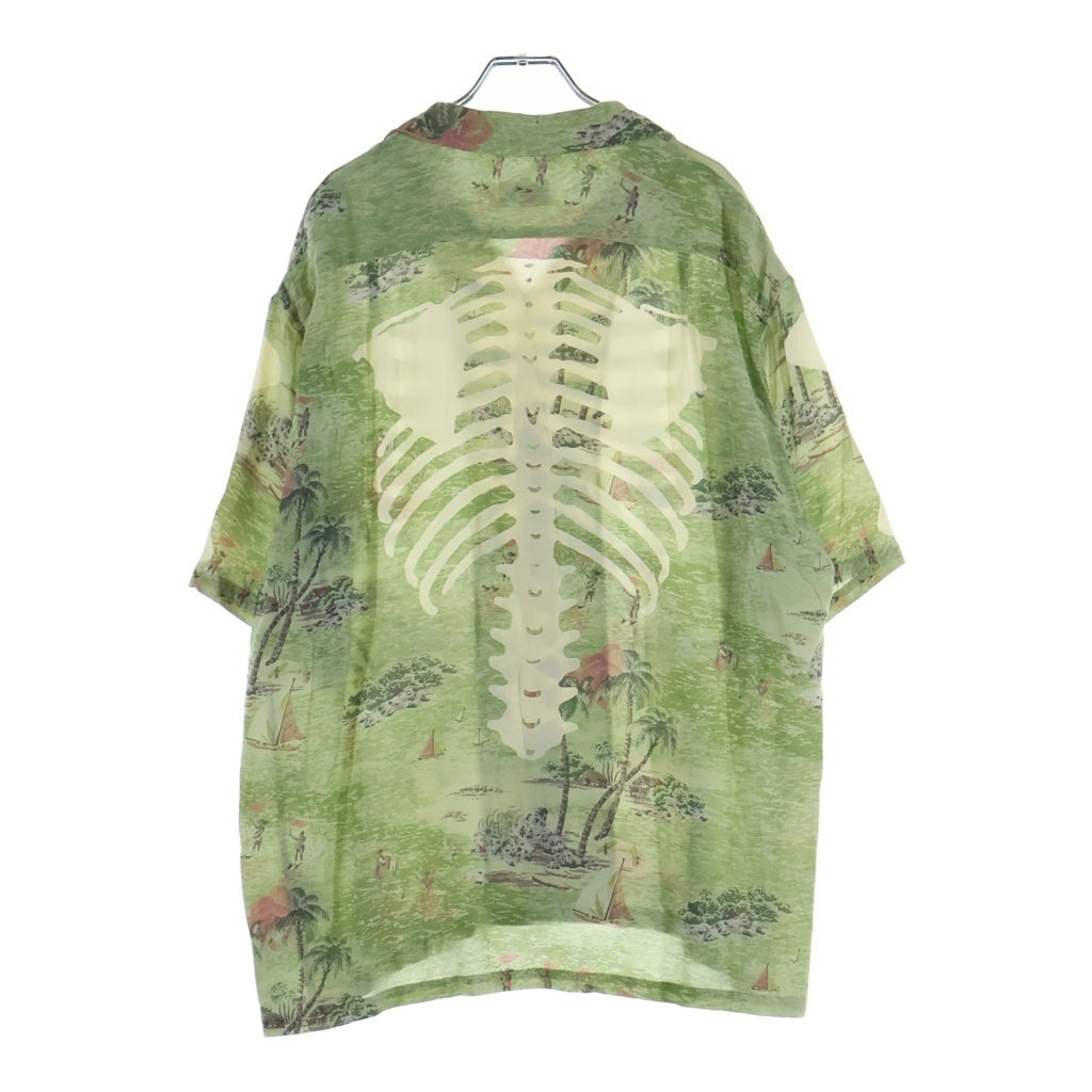KAPITAL(キャピタル) Rayon Kamekameha Bone Aloha Shirt レーヨン ボーンアロハシャツ