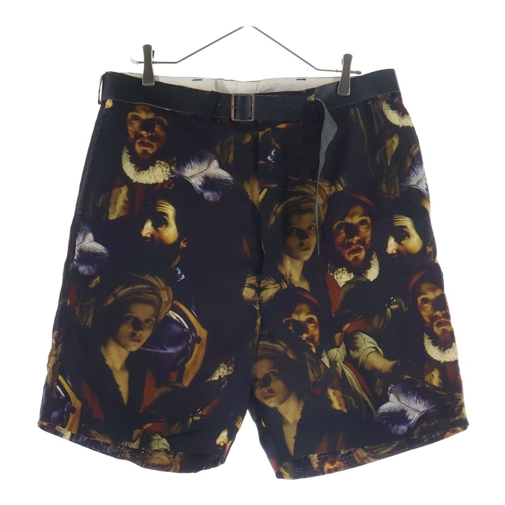 Paul Harnden(ポールハーデン) Belt Short 総柄 ベルトショーツ パンツ ブラック