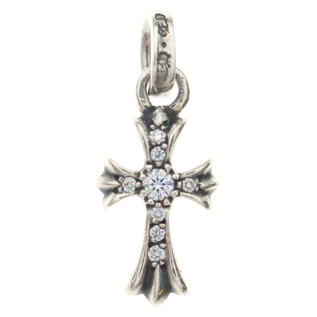 CHROME HEARTS(クロムハーツ) CRS BBYFAT P DMND ベイビーファットクロス PAVEダイヤ ペンダントトップ シルバーBCA234