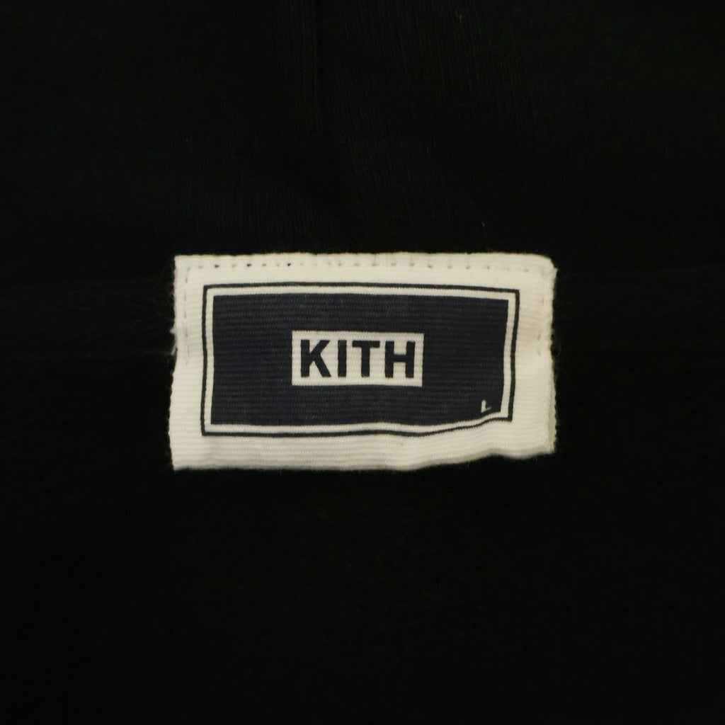 KITH(キス) LONDON CLASSIC LOGO NELSON HOODIE ロンドン クラシック ロゴ ネルソン プルオーバー フーデッド スウェット パーカー ブラック KHM034108