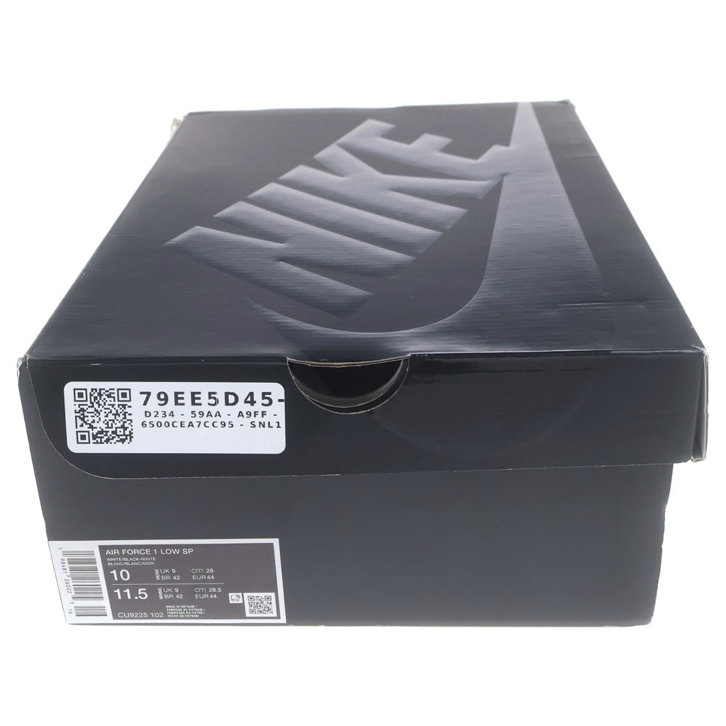 NIKE(ナイキ) ×SUPREME AIR FORCE 1 LOW シュプリーム エアフォース1 ローカットスニーカー US10/28.0cm ホワイト/ブラック CU9225-102