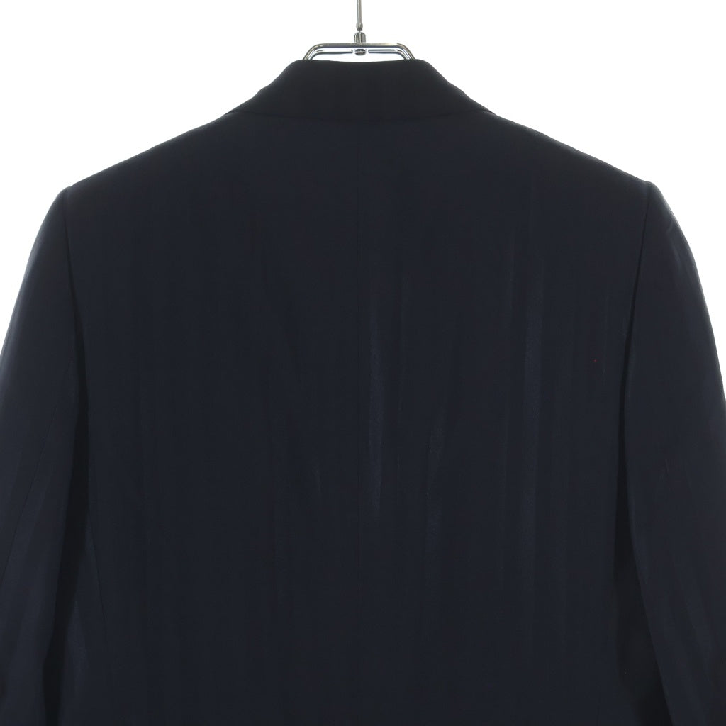 Dior HOMME(ディオールオム) 06SS ストライプ 5B ダブル ウール レーヨン混 テーラードジャケット ブラック/ブルー 6EF1026655 レディース