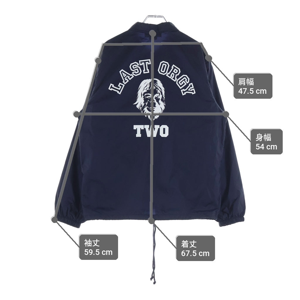 HUMAN MADE(ヒューマンメイド) ×UNDERCOVER LAST ORGY 2 COACH JACKET アンダーカバー ラストオージー ナイロン コーチ ジャケット ネイビー XX23JK002